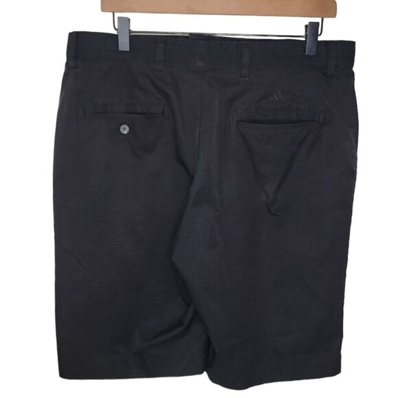 Adidas ClimaLite black pinstripe golf shorts size 34 - Picture 2 of 6